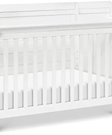 Freestonecart 4-in-1 Convertible Crib and Changer Combo in White